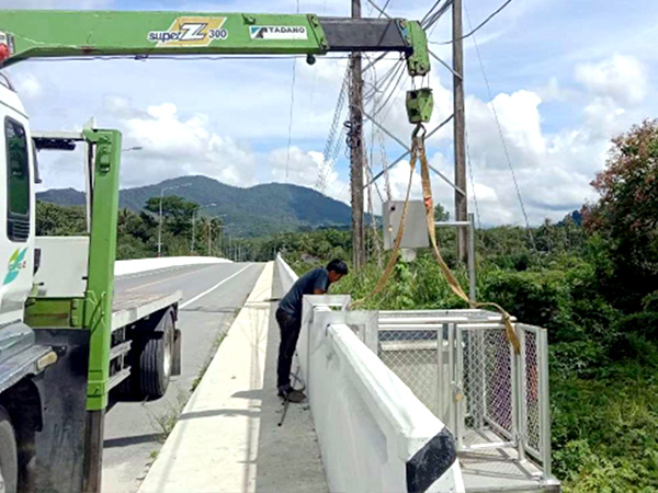 งานประกอบและติดตั้งสถานีตรวจวัดปริมาณน้ำฝน, ระดับน้ำ และกล้อง CCTV