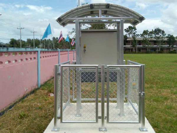 งานประกอบและติดตั้งสถานีตรวจวัดปริมาณน้ำฝน, ระดับน้ำ และกล้อง CCTV